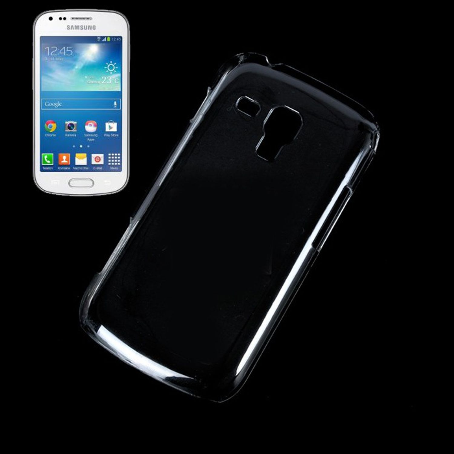 KÖNIG DESIGN Schutzhülle, Backcover, S Samsung, Transparent Galaxy Duos S7562