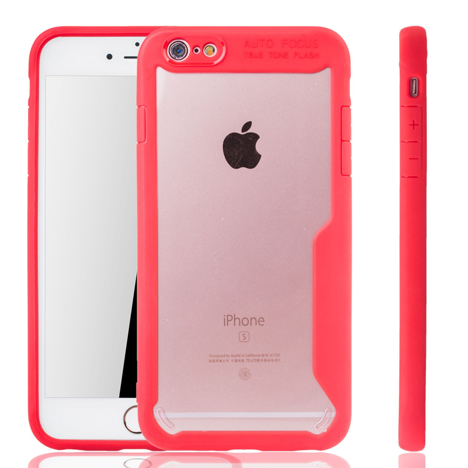 DESIGN Plus, IPhone / 6 6s Apple, Backcover, Rot Plus KÖNIG Schutzhülle,
