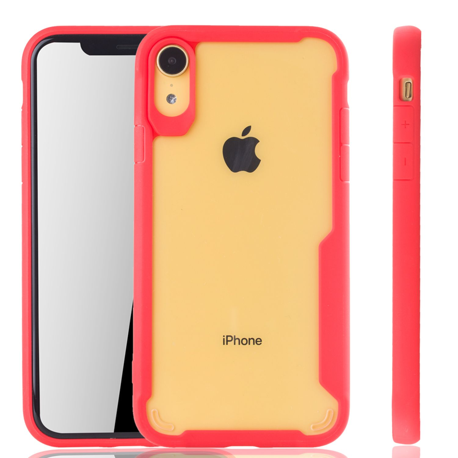 KÖNIG DESIGN Schutzhülle, XR, Apple, Rot Backcover, iPhone
