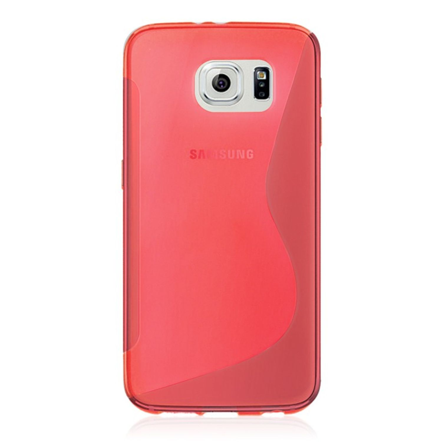 DESIGN Schutzhülle, Samsung, Backcover, KÖNIG Galaxy S6, Rot