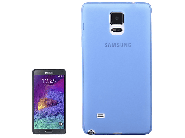 Samsung, Backcover, 4, Note KÖNIG Galaxy Blau DESIGN Schutzhülle,