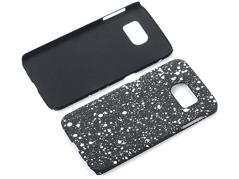 Schwarz DESIGN S6 Edge, KÖNIG Samsung, Schutzhülle, Backcover, Galaxy