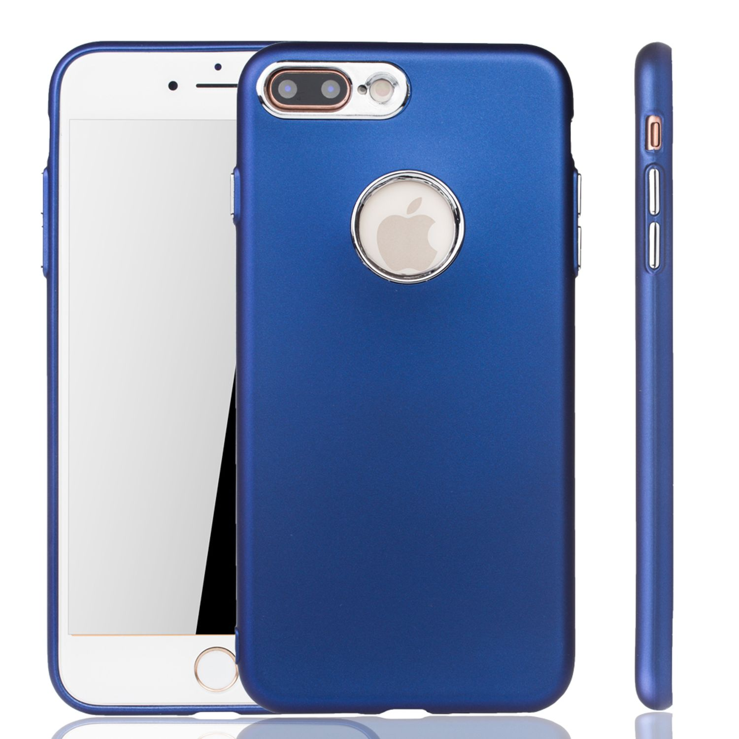 KÖNIG DESIGN Schutzhülle, Backcover, Plus, 8 Apple, Plus / 7 iPhone Blau