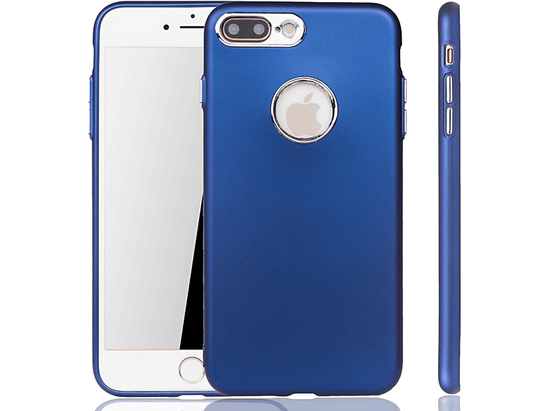 Plus, / 8 7 Schutzhülle, Apple, Blau Plus KÖNIG iPhone DESIGN Backcover,