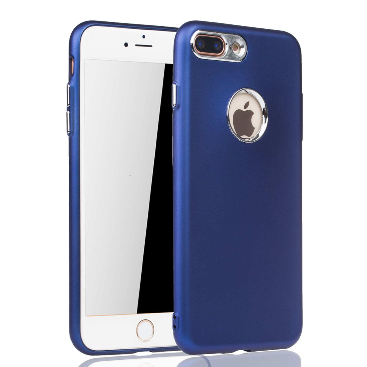 KÖNIG DESIGN Schutzhülle, Backcover, Apple, Plus, Blau iPhone Plus 7 8 