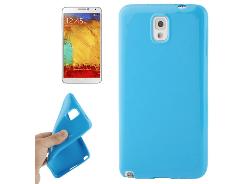 KÖNIG DESIGN Schutzhülle, Galaxy Note Blau 3, Samsung, Backcover