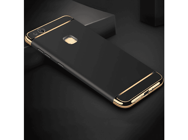 KÖNIG DESIGN Schutzhülle, Backcover, Huawei, P9 Lite, Schwarz