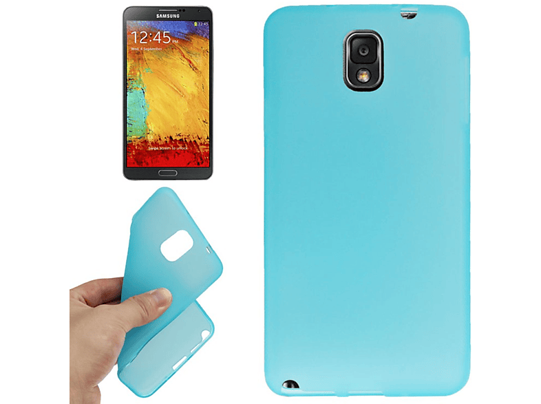 Galaxy Note Blau DESIGN Samsung, Schutzhülle, 3, Backcover, KÖNIG