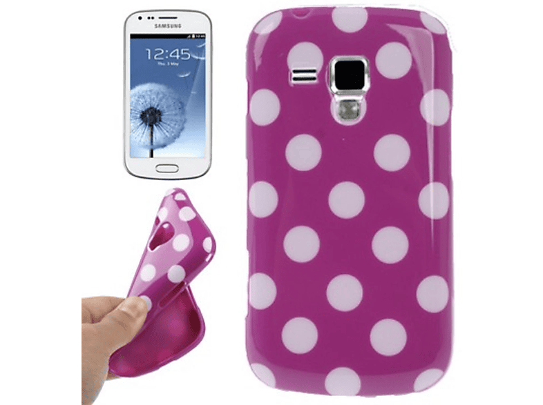 KÖNIG DESIGN Schutzhülle, Samsung, Backcover, Galaxy S Violett Duos S7562