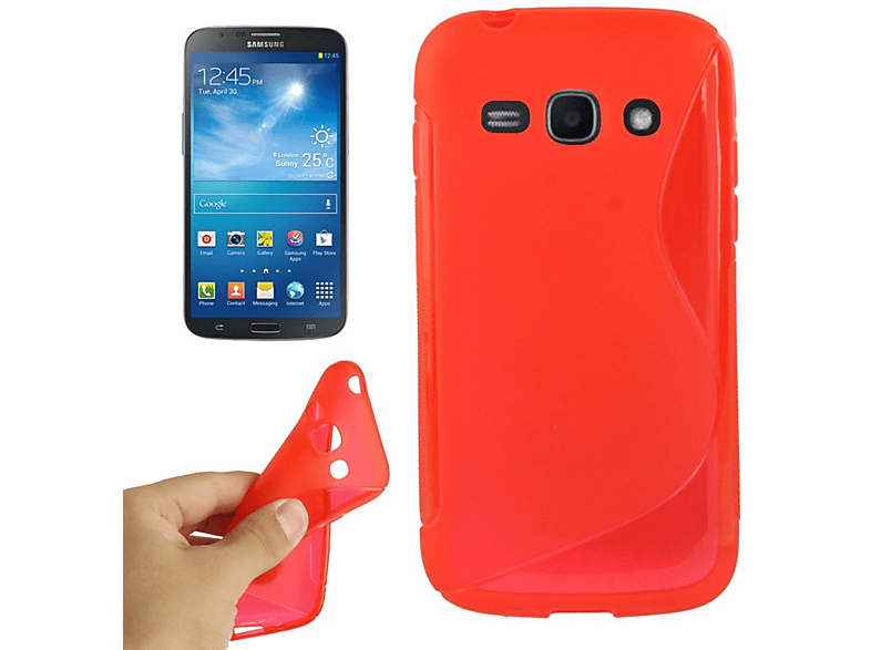 KÖNIG DESIGN Schutzhülle, Backcover, Samsung, Galaxy Ace 3 S7272, Rot