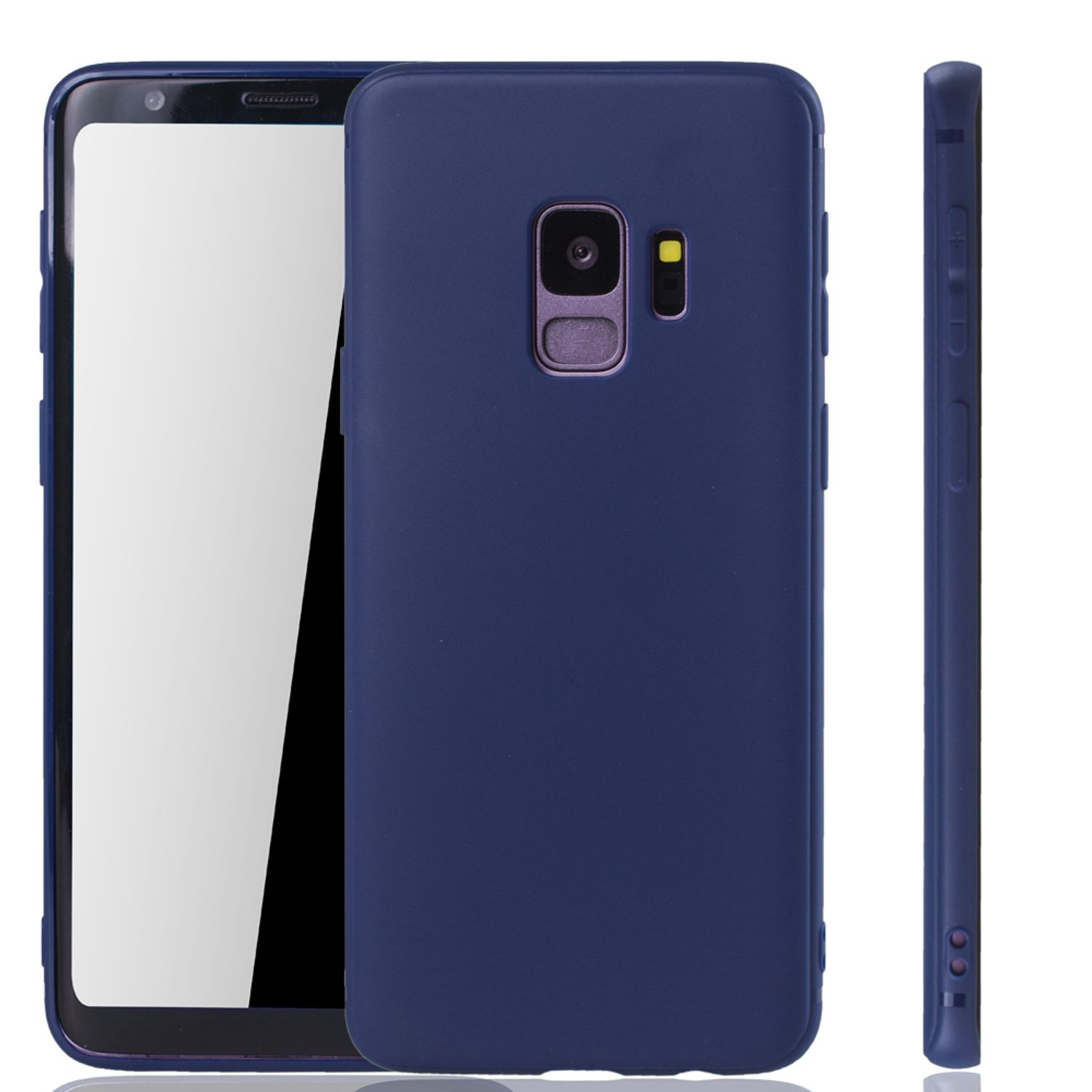 S9, DESIGN Backcover, KÖNIG Schutzhülle, Galaxy Blau Samsung,