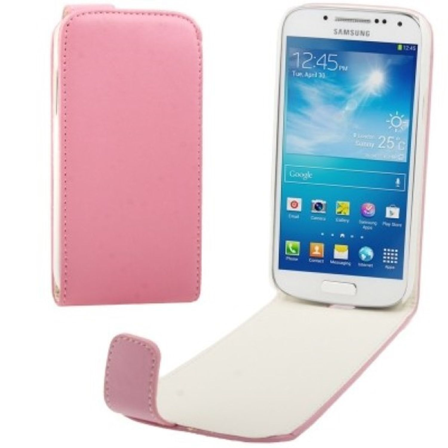 KÖNIG DESIGN Galaxy S4 Mini, Samsung, Rosa Backcover, Schutzhülle,