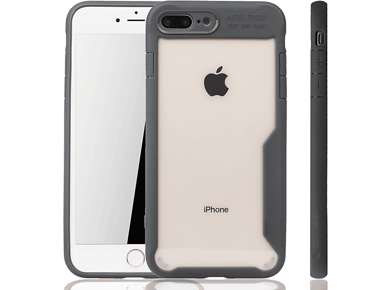 KÖNIG DESIGN Schutzhülle, Backcover, Apple, iPhone 7 Plus / 8 Plus, Grau