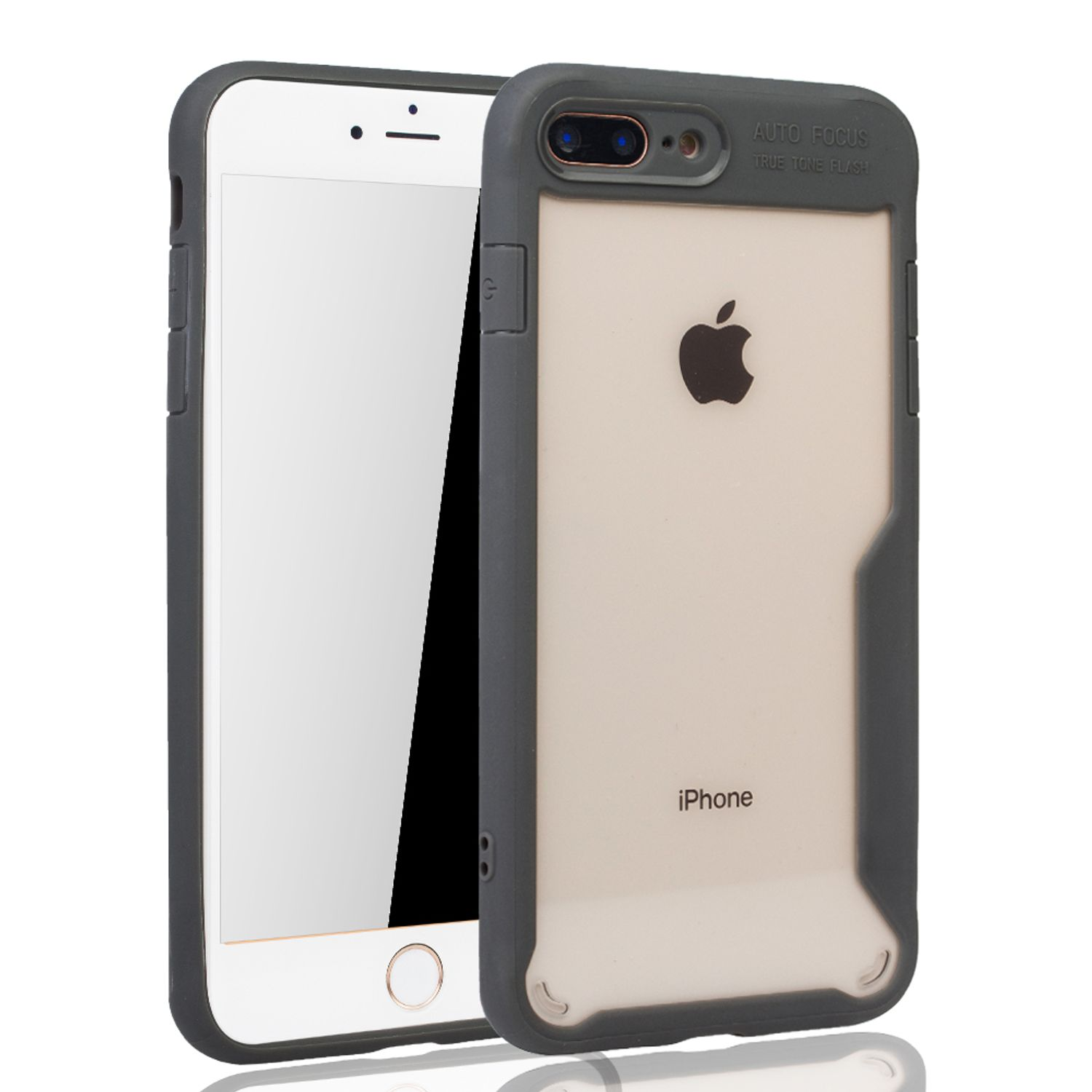 DESIGN 8 / Apple, Backcover, KÖNIG 7 Grau iPhone Plus Plus, Schutzhülle,