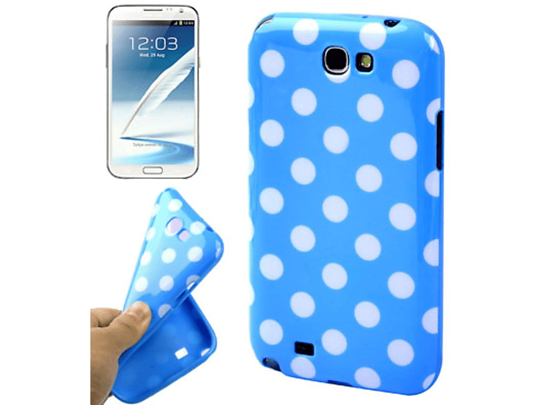 KÖNIG DESIGN Schutzhülle, Backcover, Samsung, Galaxy Note 2 N7100, Blau