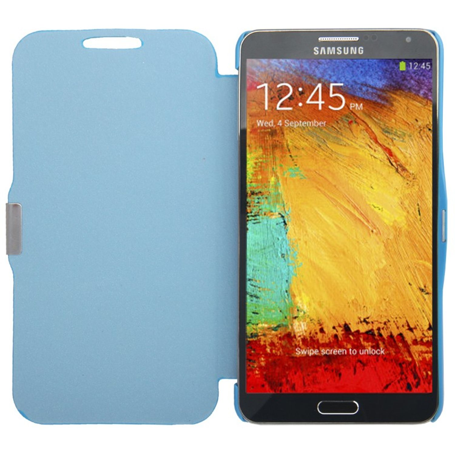 KÖNIG DESIGN Samsung, Backcover, Galaxy 3, Schutzhülle, Note Blau