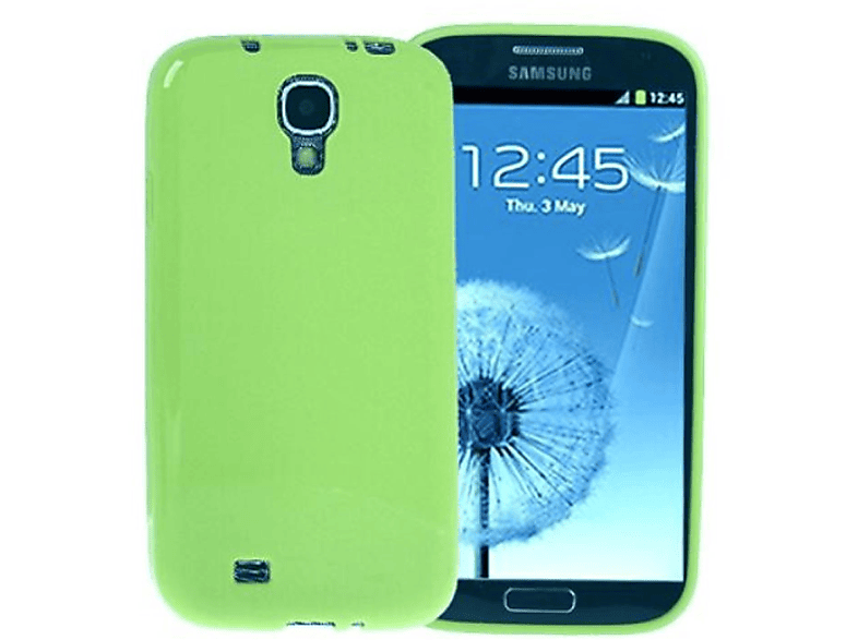 Galaxy Backcover, Schutzhülle, Grün S4, DESIGN KÖNIG Samsung,