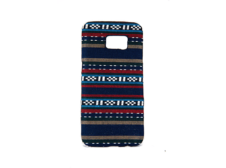 S7 Backcover, Schutzhülle, DESIGN KÖNIG Blau Galaxy Edge, Samsung,