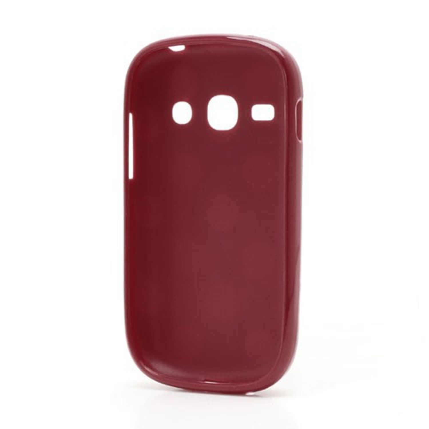 KÖNIG DESIGN Schutzhülle, S6810, Fame Galaxy Samsung, Rot Backcover