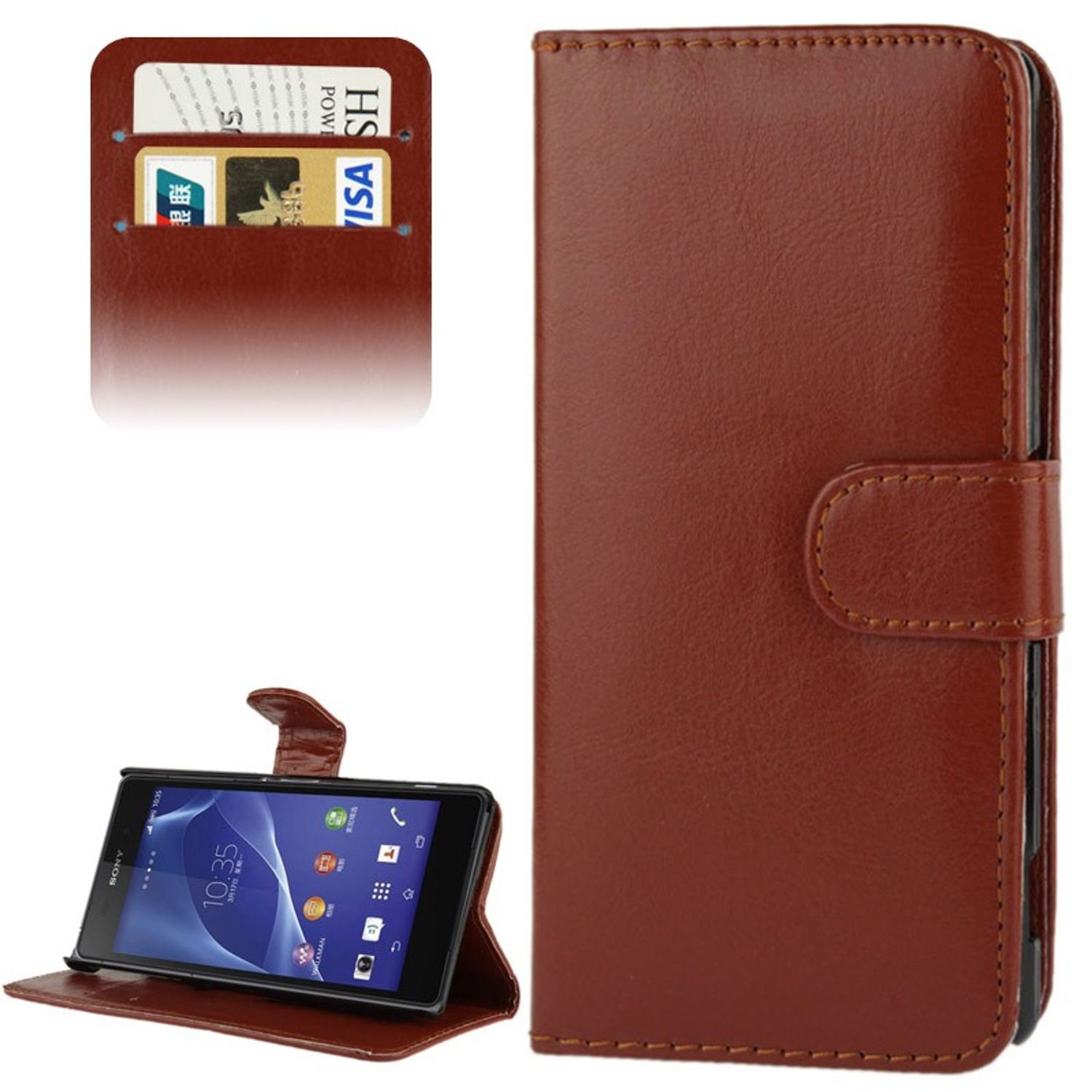 Sony, Xperia Schutzhülle, DESIGN Backcover, Braun KÖNIG Z2,