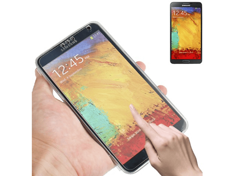 KÖNIG Transparent DESIGN Backcover, Note Galaxy 3, Schutzhülle, Samsung,
