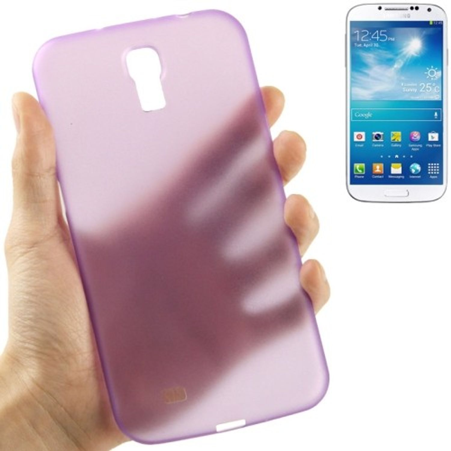 KÖNIG DESIGN 6.3 i9200/i9205, Galaxy Mega Samsung, Violett Backcover, Schutzhülle