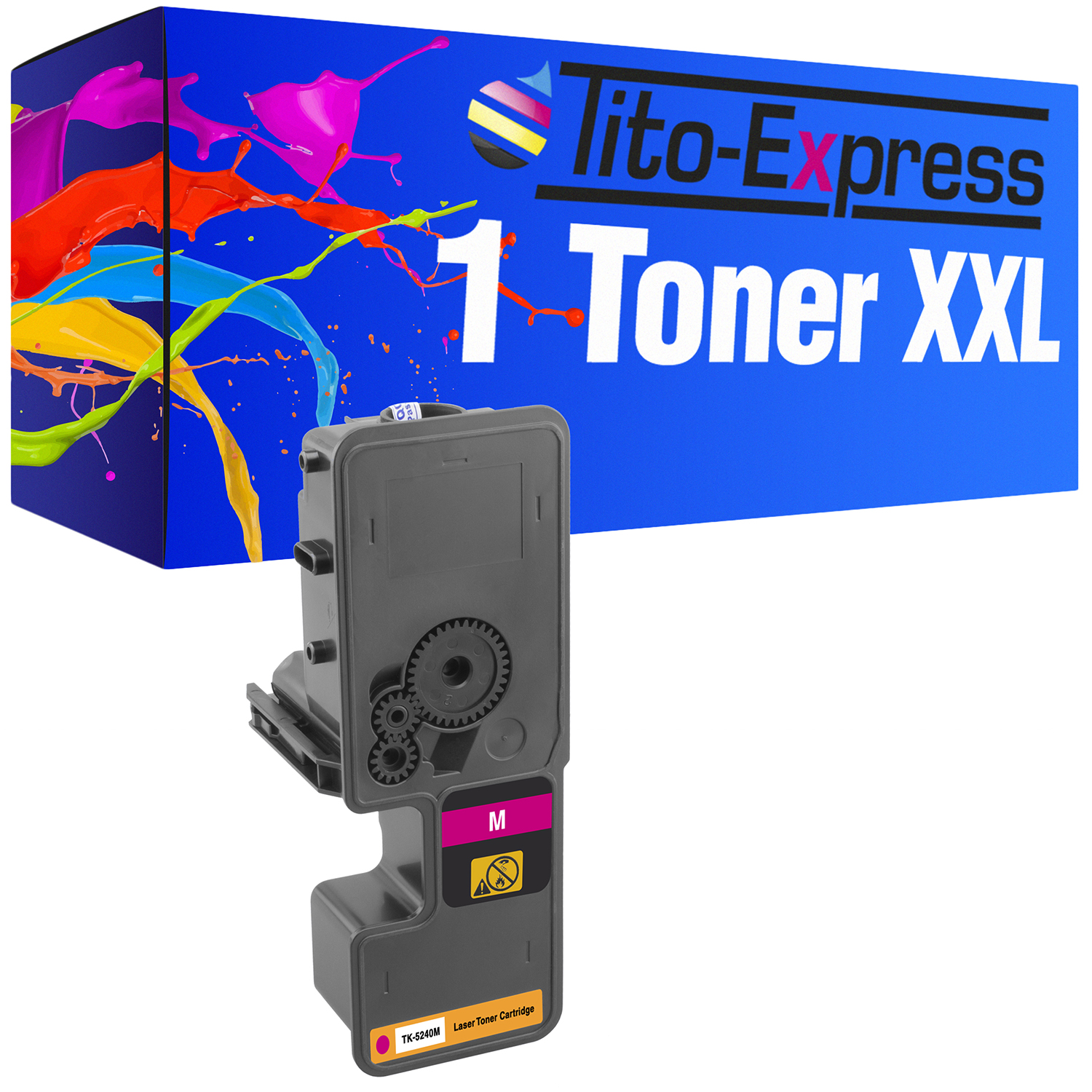 1 TITO-EXPRESS ersetzt PLATINUMSERIE Toner Toner magenta TK-5240 (1T02R7BNL0) Kyocera