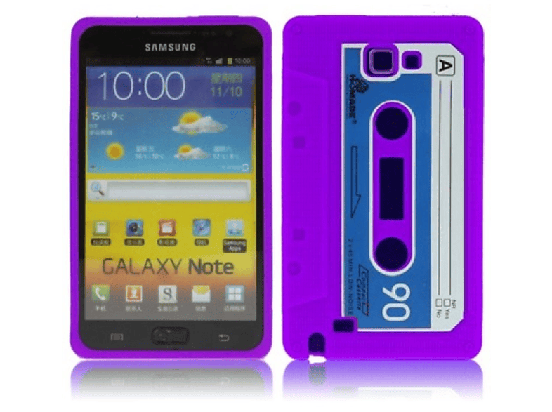 KÖNIG DESIGN Schutzhülle, Backcover, Samsung, Galaxy N7000, Violett