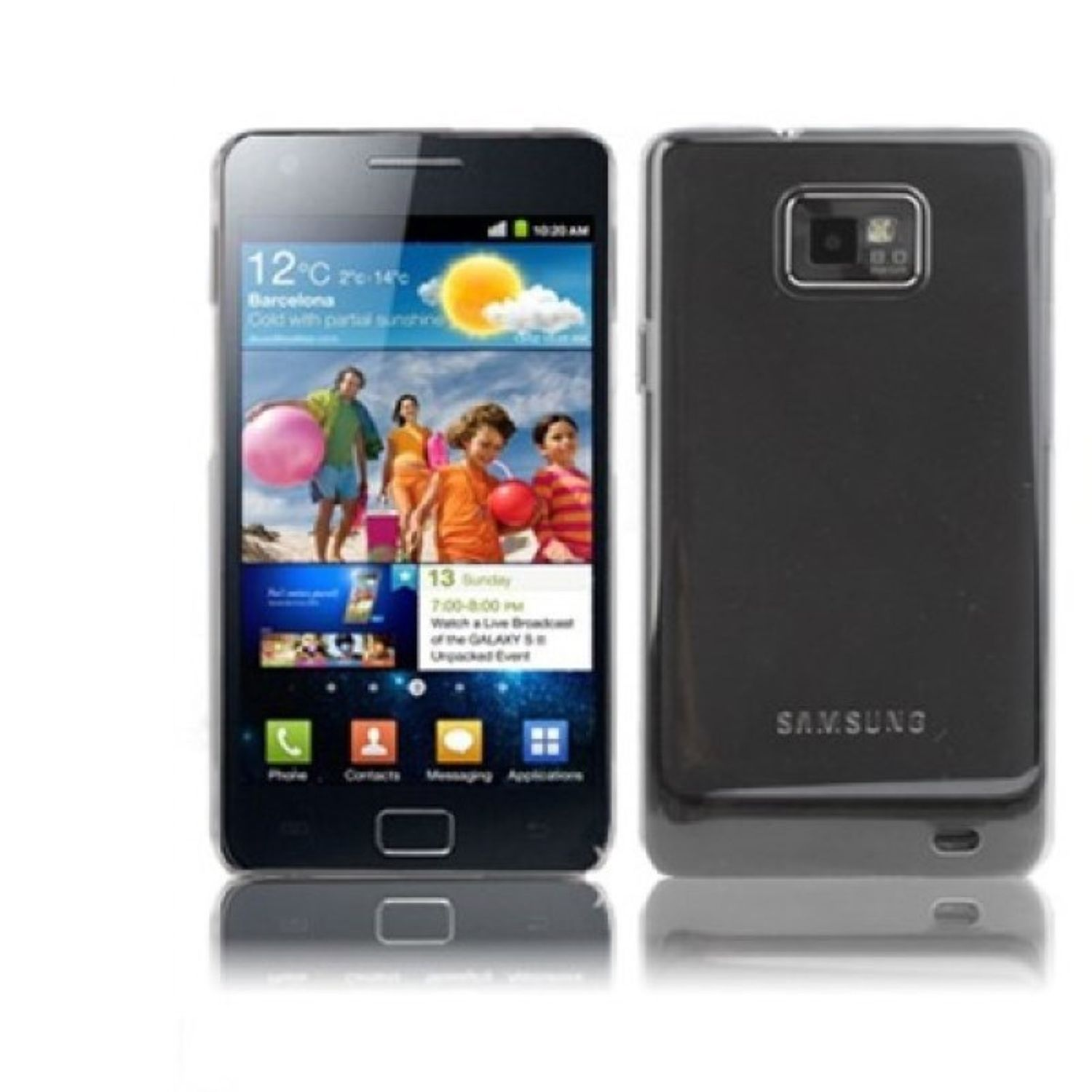 KÖNIG DESIGN Galaxy Transparent i9100, S2 Samsung, Schutzhülle, Backcover