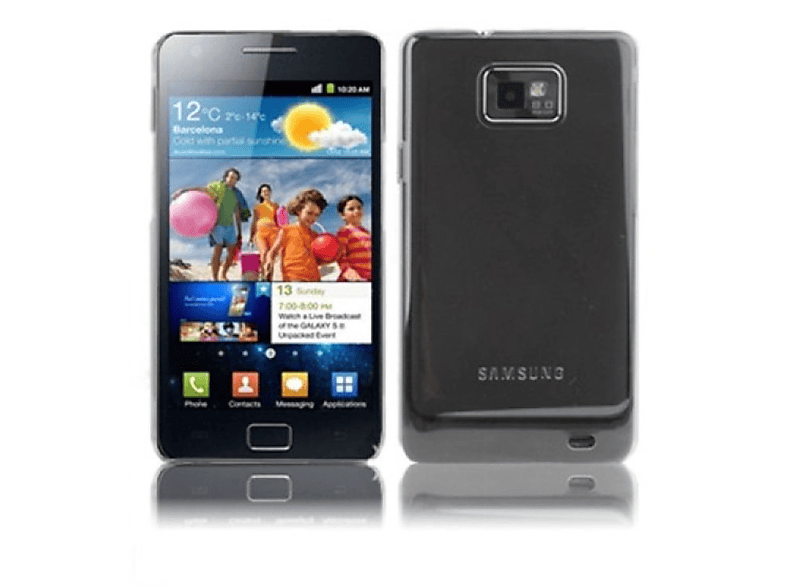 Galaxy Transparent DESIGN S2 i9100, KÖNIG Schutzhülle, Samsung, Backcover,