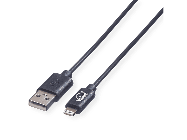 VALUE USB 2.0 Sync- & Ladekabel Kabel Connector Lightning Connector mit Lightning