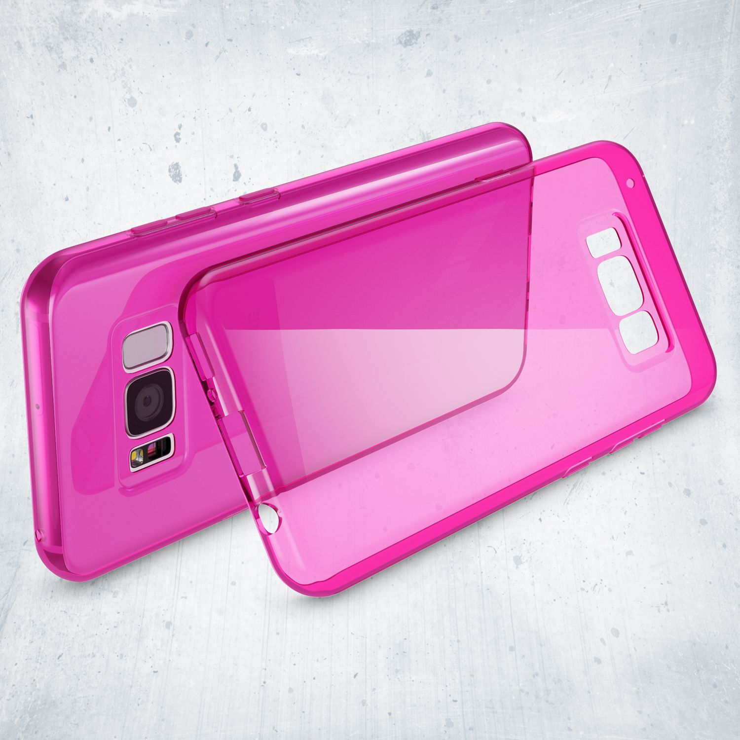 NALIA Rosa Galaxy Samsung, S8 Silikon Hülle, Plus, Backcover,