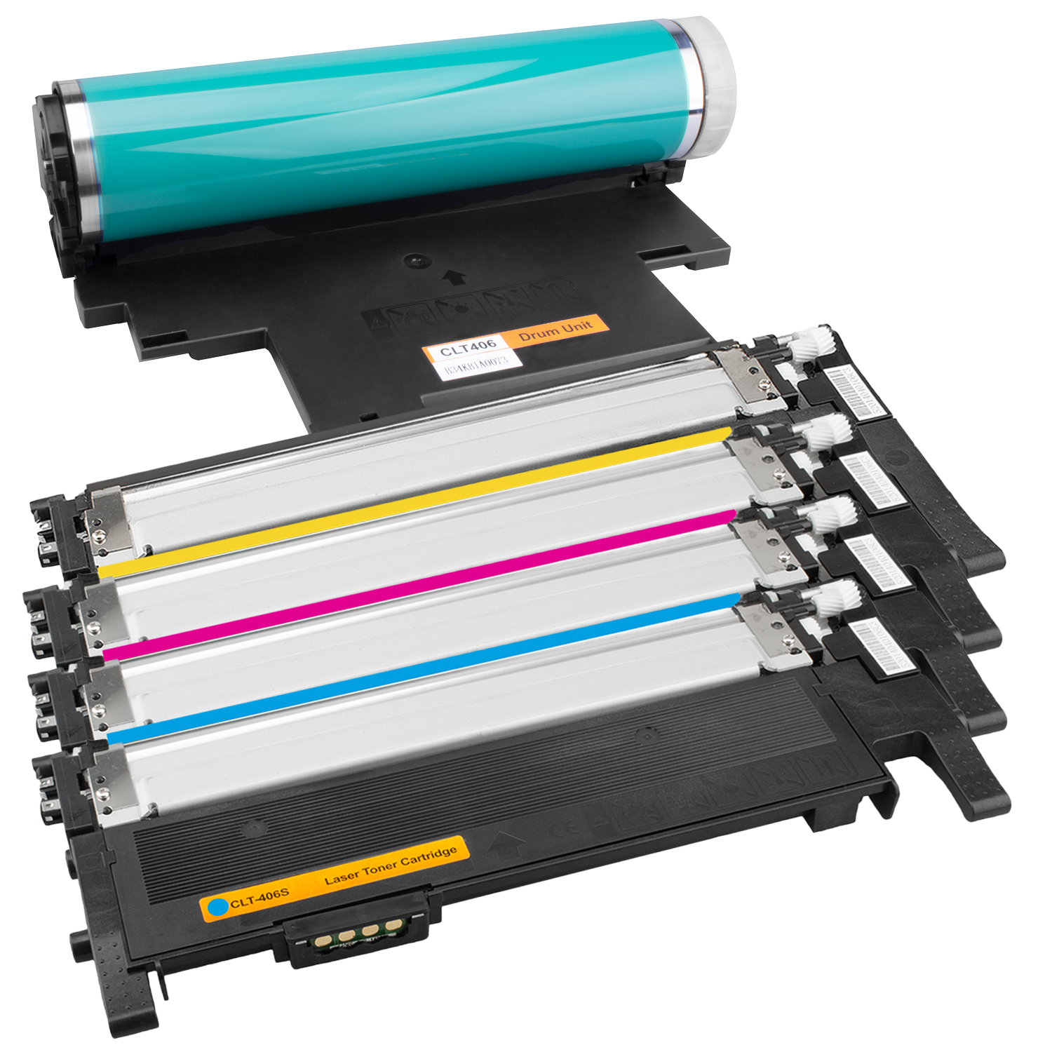 PLATINUMSERIE Trommel Samsung Toner 4 CLT-4092S yellow, black, 1 & cyan, ersetzt trommel magenta, (SU392A) TITO-EXPRESS Toner