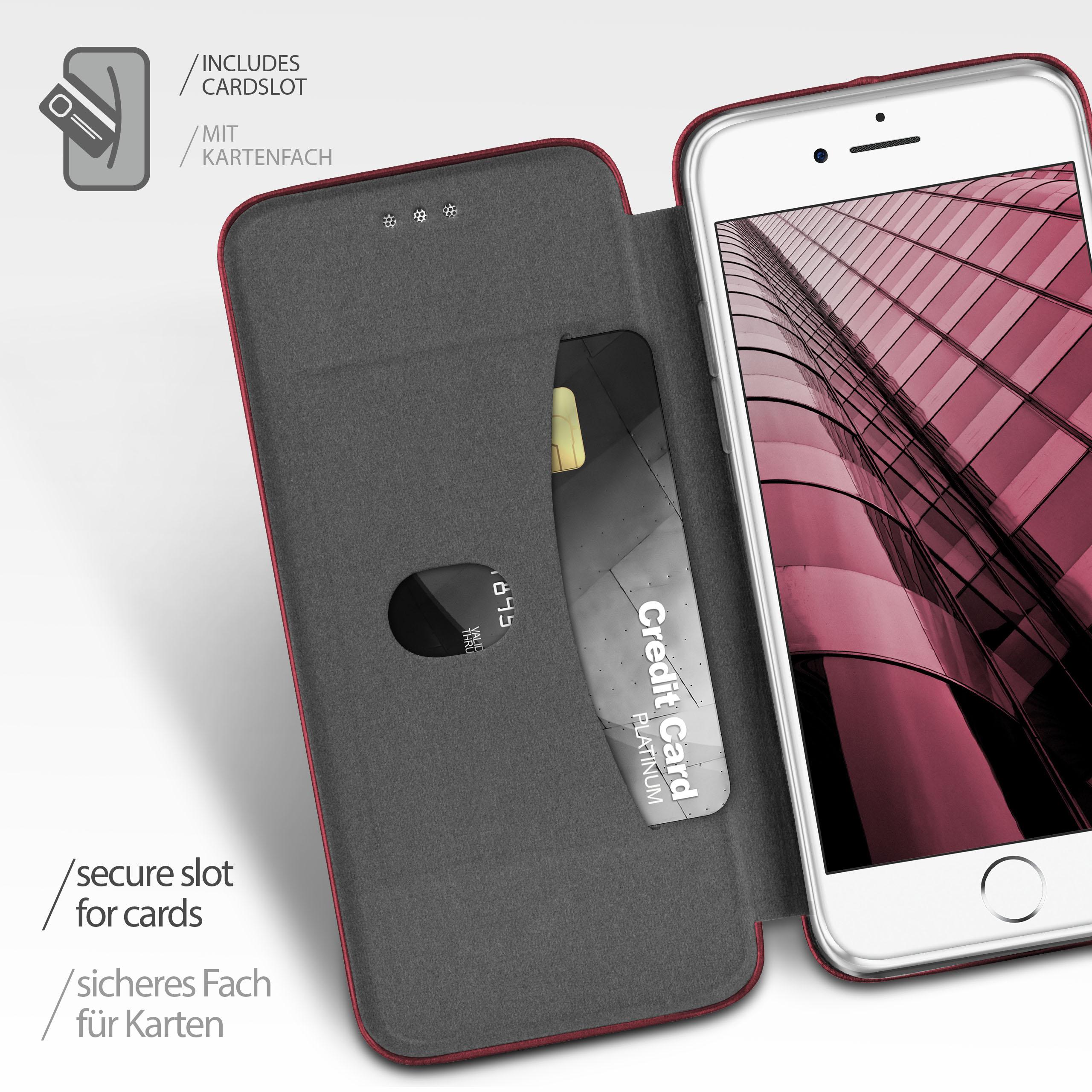 iPhone Flip Apple, Business SE Cover, ONEFLOW (2020), Red - Case, Burgund