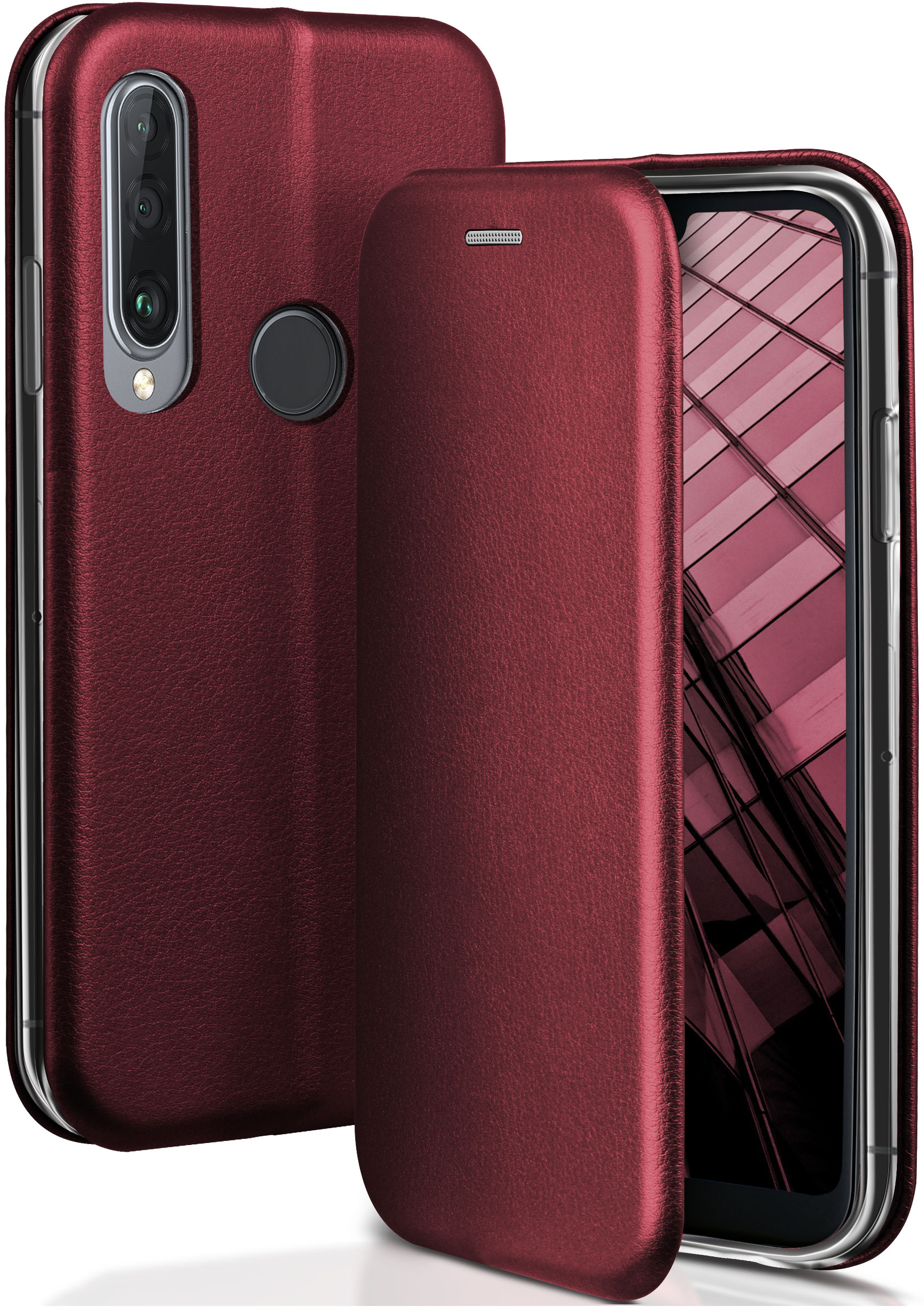 ONEFLOW Business Case, Flip Lite/P30 P30 Cover, Red - New, Lite Burgund Huawei
