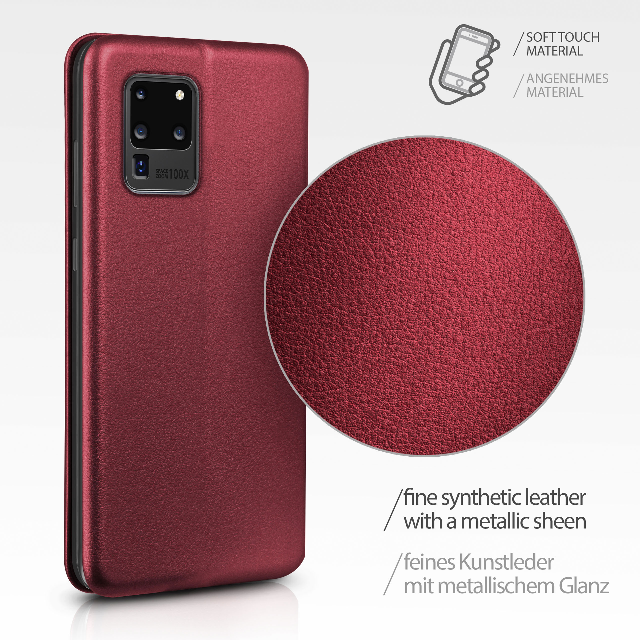- Flip Red Ultra 5G, S20 / Case, Samsung, Galaxy Business ONEFLOW Cover, Burgund