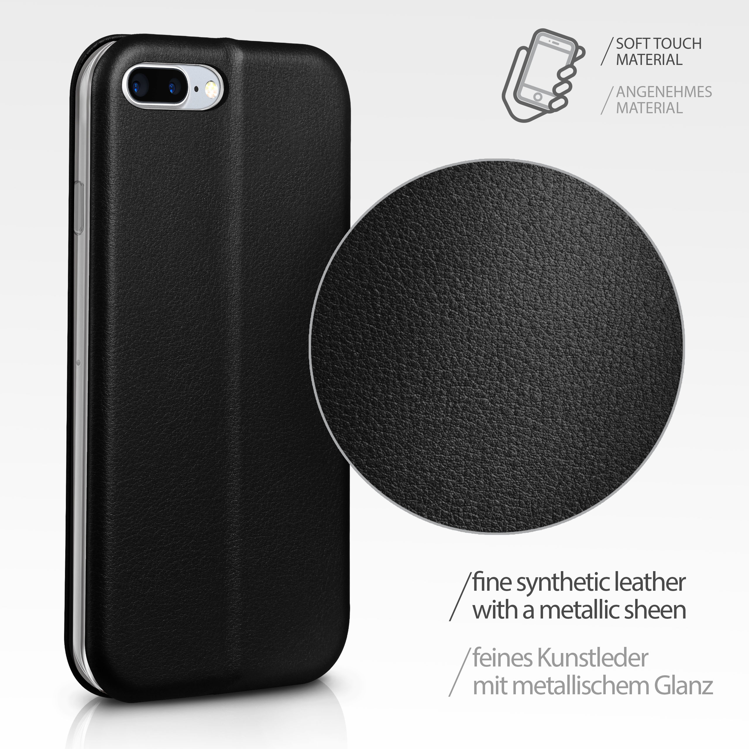 iPhone Plus Business - Tuxedo 7 Plus, / Apple, Case, Flip ONEFLOW 8 Cover, Black iPhone