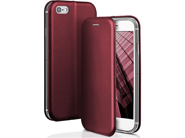 ONEFLOW Business Case, Flip Cover, / iPhone iPhone Red 6, Burgund Apple, - 6s