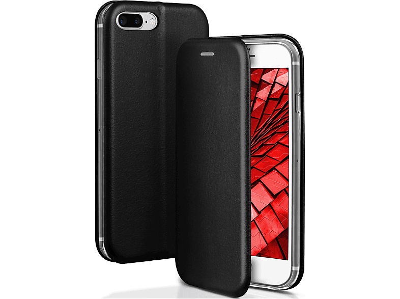 ONEFLOW Business Case, Flip Cover, Apple, iPhone 7 Plus / iPhone 8 Plus, Tuxedo - Black