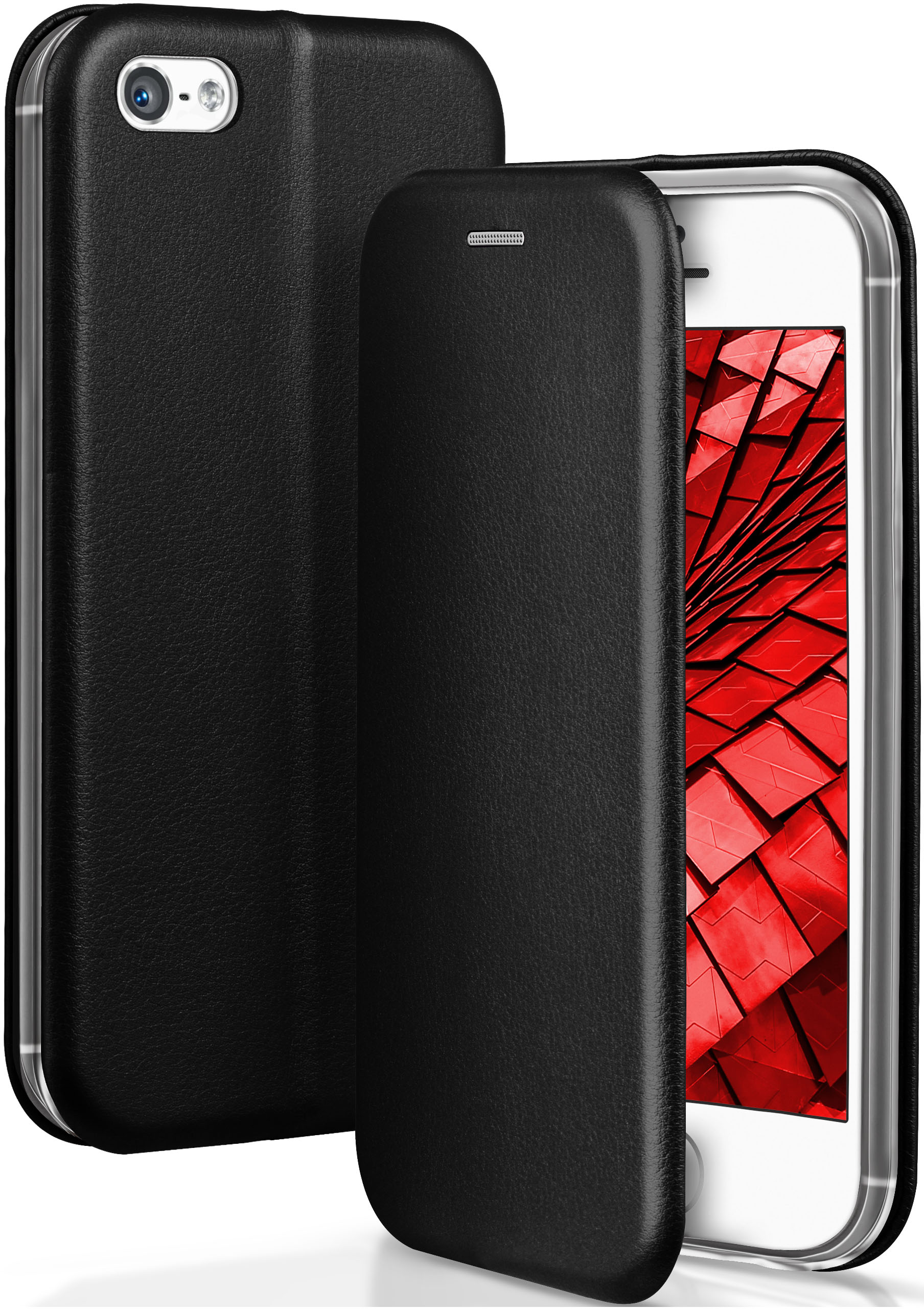 ONEFLOW Business Case, Flip Cover, - Black Tuxedo 5 Apple, / iPhone / 5s SE (2016)