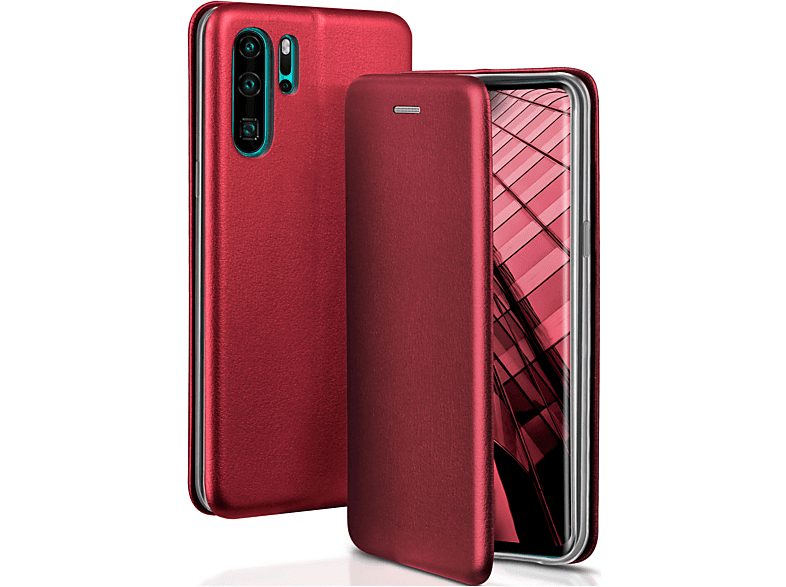 ONEFLOW Huawei, P30 Burgund Red Case, Cover, Flip - Pro/P30 Pro Ed, Business New