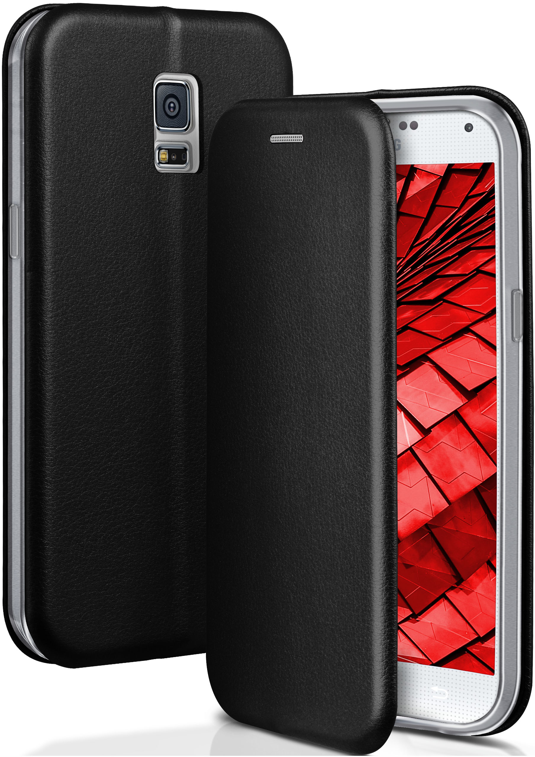 S5 Tuxedo - ONEFLOW Flip Galaxy Black Business Case, S5 Neo, Samsung, / Cover,