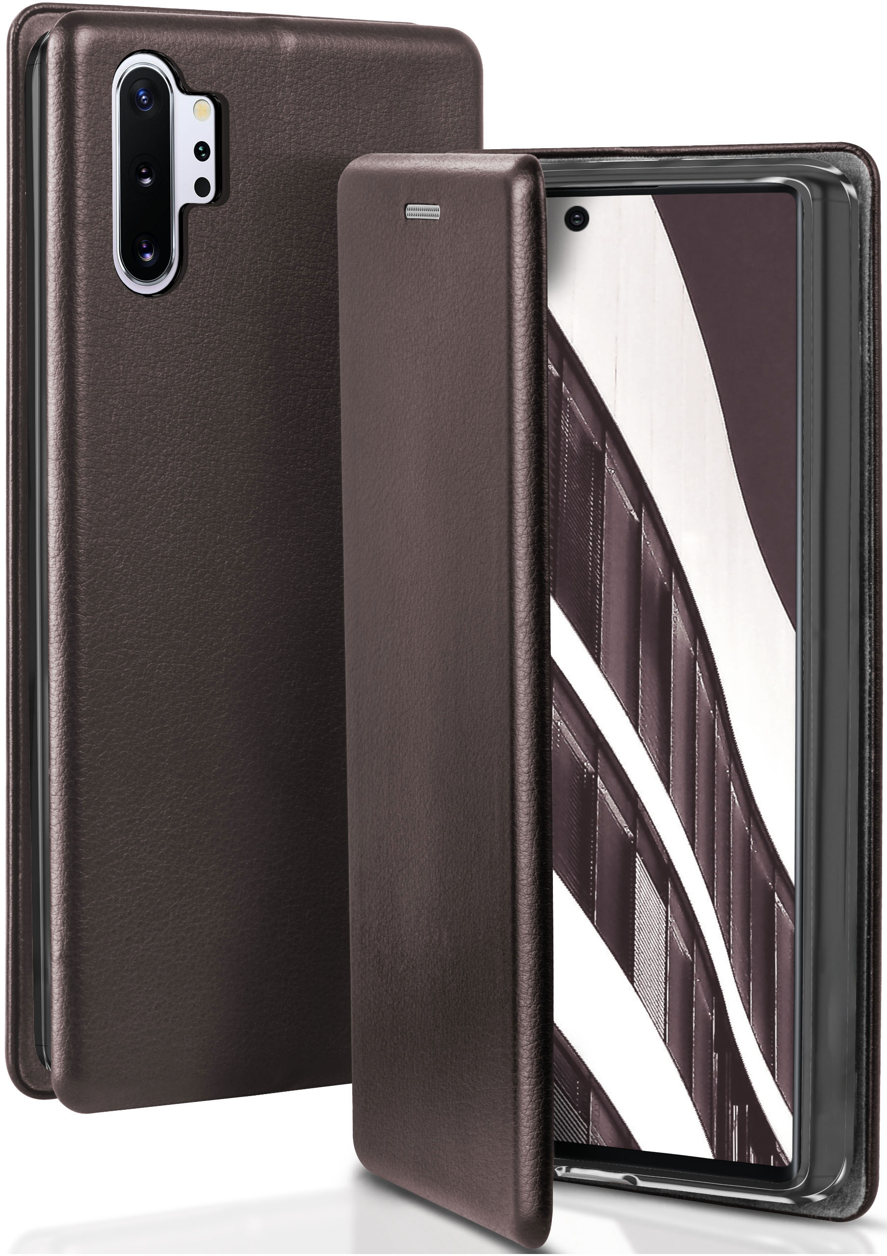 Plus - Note10 Case, Samsung, Grey (4G/5G), Business Cover, ONEFLOW Skyscraper Flip