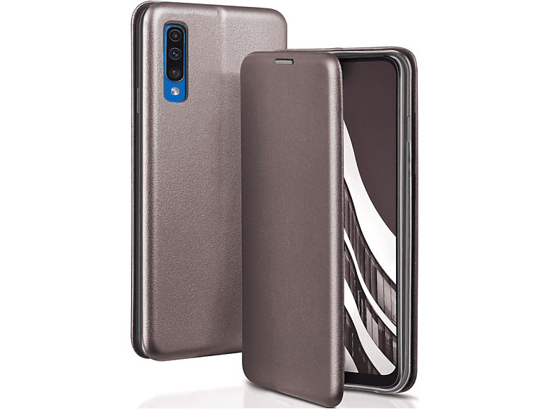 Samsung, Galaxy Flip ONEFLOW A30s, Skyscraper / - Business Cover, Grey A50 Case,