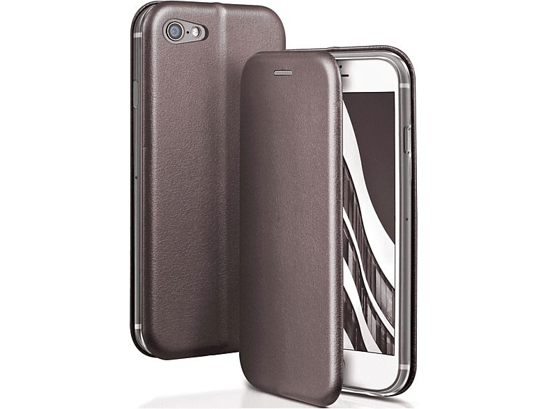 ONEFLOW Business Case, Flip Cover, Apple, iPhone SE (2020), Skyscraper Grey MediaMarkt