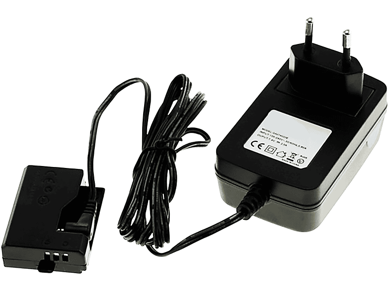 MOBILOTEC Netzteil-Kuppler kompatibel Netzteil/Ladegerät Canon, schwarz 1200D 7.4 Volt, Canon EOS mit