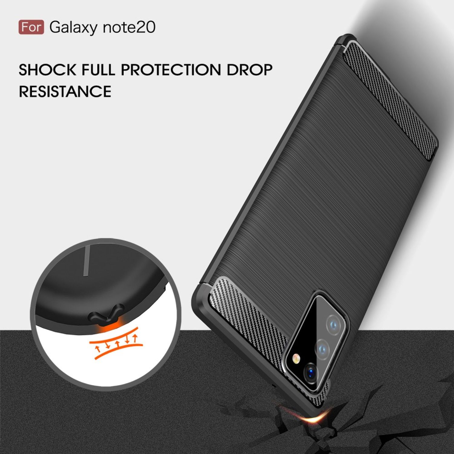 Galaxy Backcover, Samsung, Note KÖNIG Grau Schutzhülle, DESIGN 20,