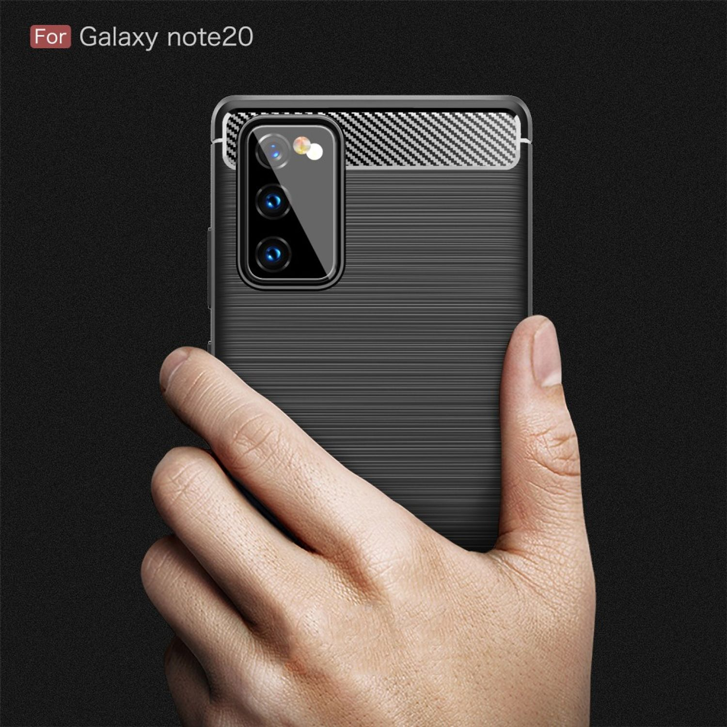 KÖNIG DESIGN Grau Backcover, Galaxy Samsung, Note 20, Schutzhülle,
