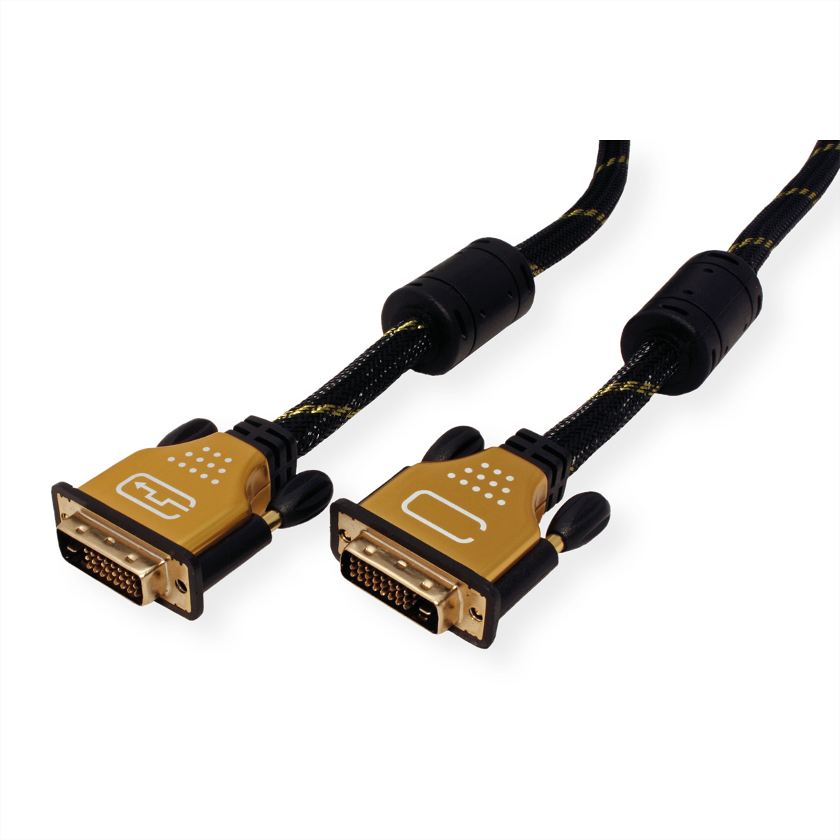 (24+1) ROLINE DVI-Kabel dual link), Monitorkabel GOLD link, 3 ST-ST, DVI, m (dual