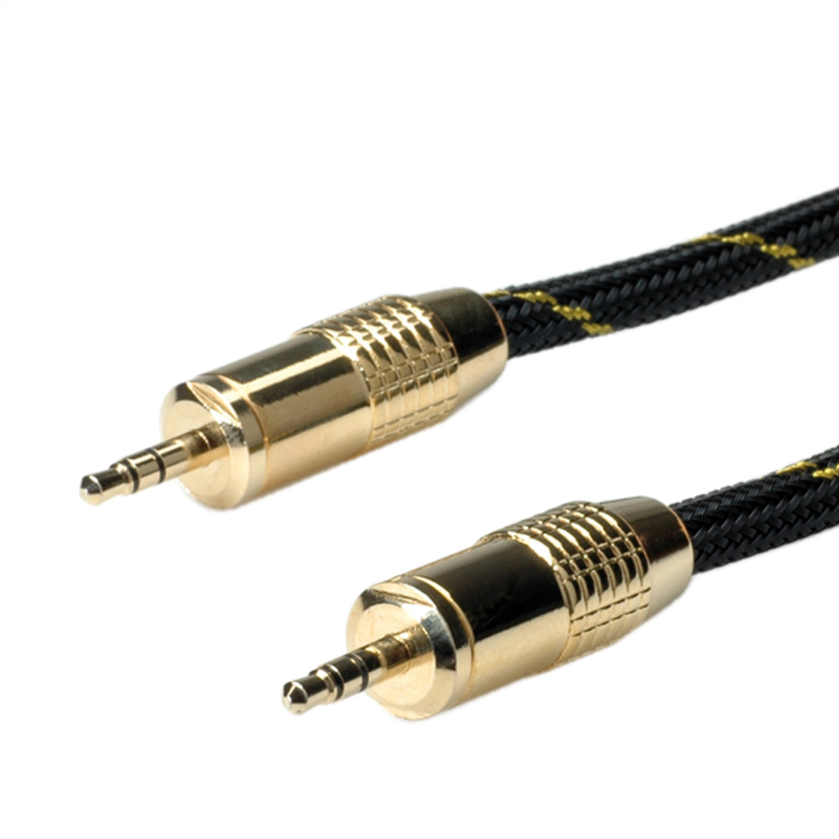 ROLINE Audio-Verbindungskabel, GOLD m 3,5mm Audio-Verbindungskabel ST/ST, 3,5mm 5